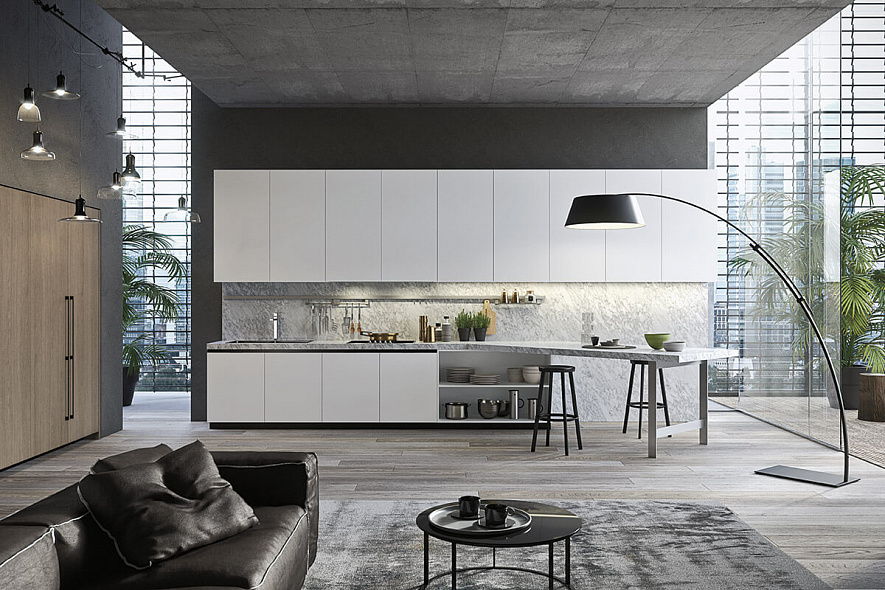 Современная кухня серая Alta cucine Ambiente 03